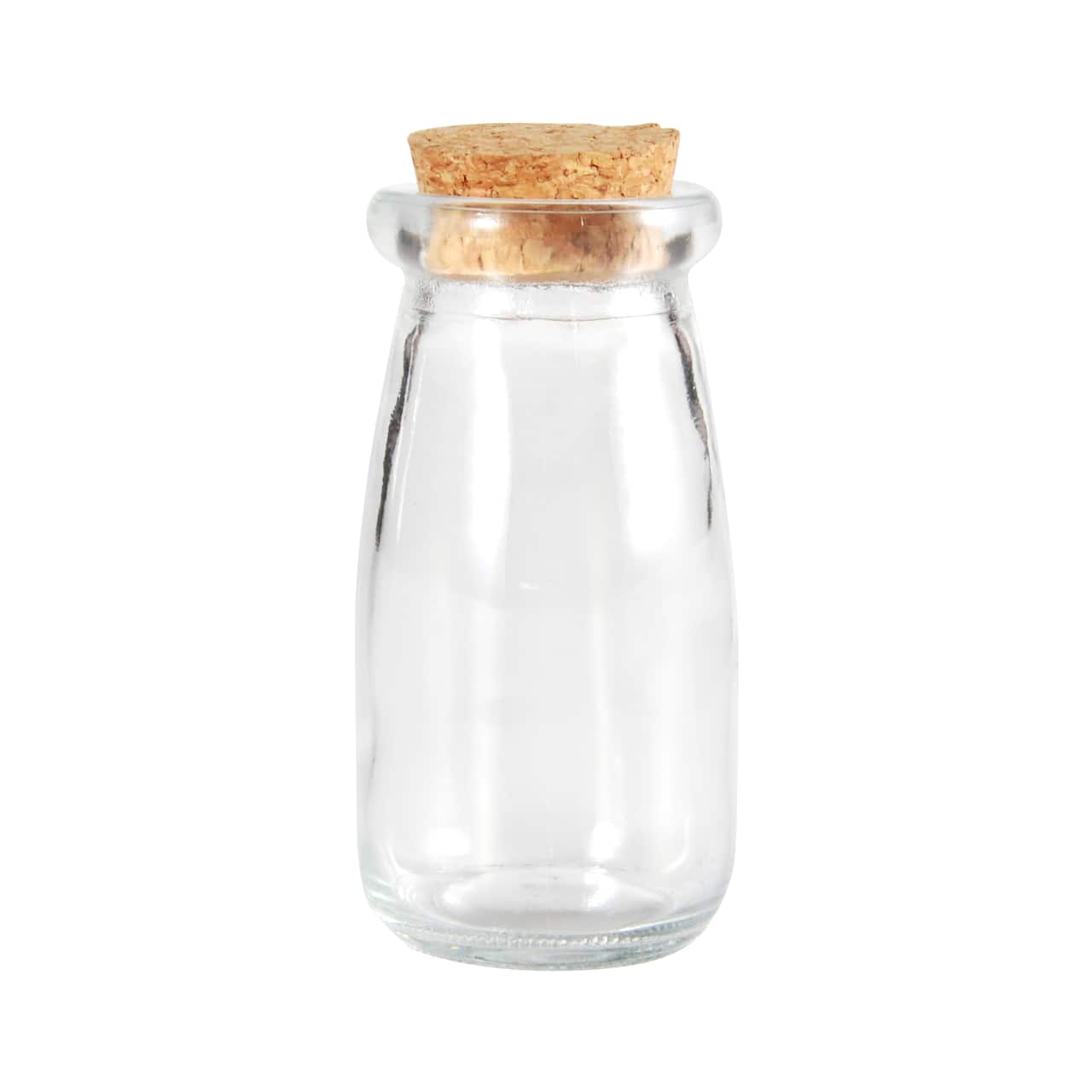 24 Pack: 3.3oz. Clear Glass Bottle with Cork by Ashland®